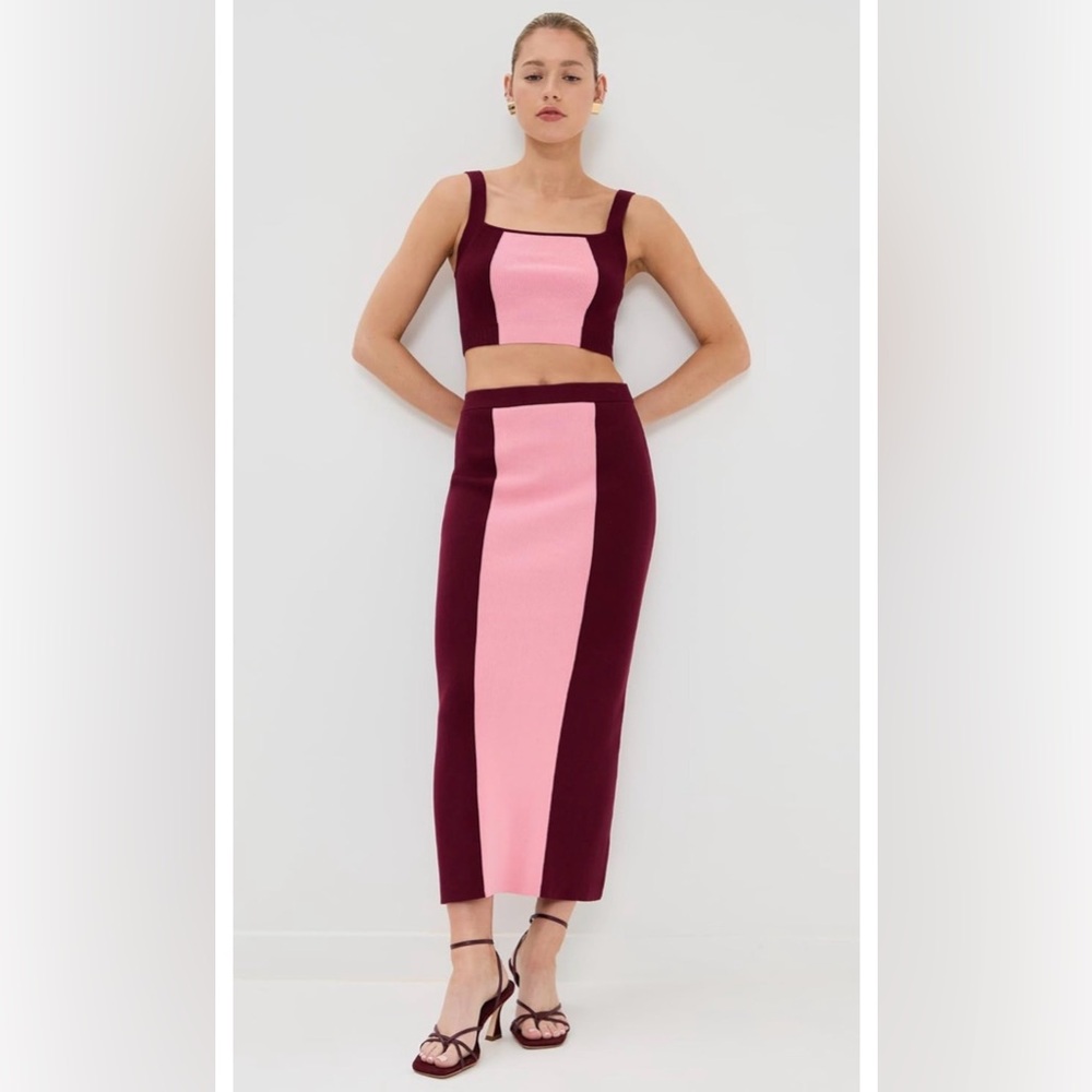 Nwt Le Bop Shopbop Colorblock Skirt